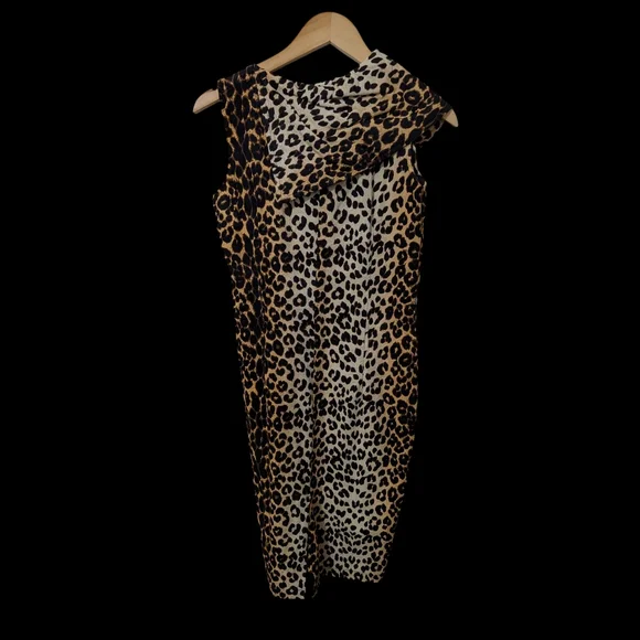 Voodoo Vixen Tan and Black Animal Print Dress - Picture 2 of 4